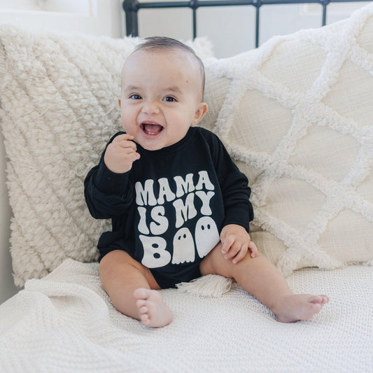 Mama Is My Boo Bamboo Sweatshirt Romper