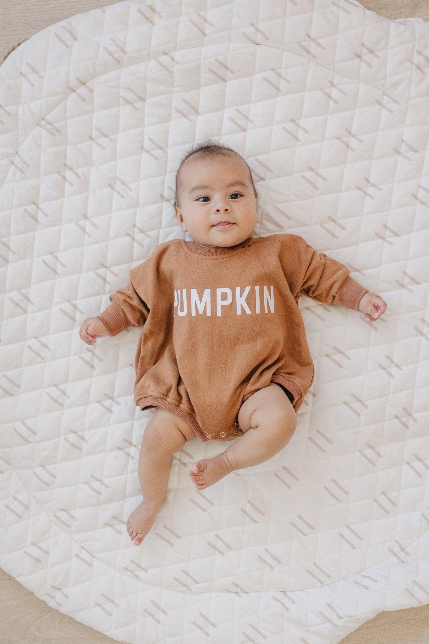 Pumpkin Sweatshirt Romper