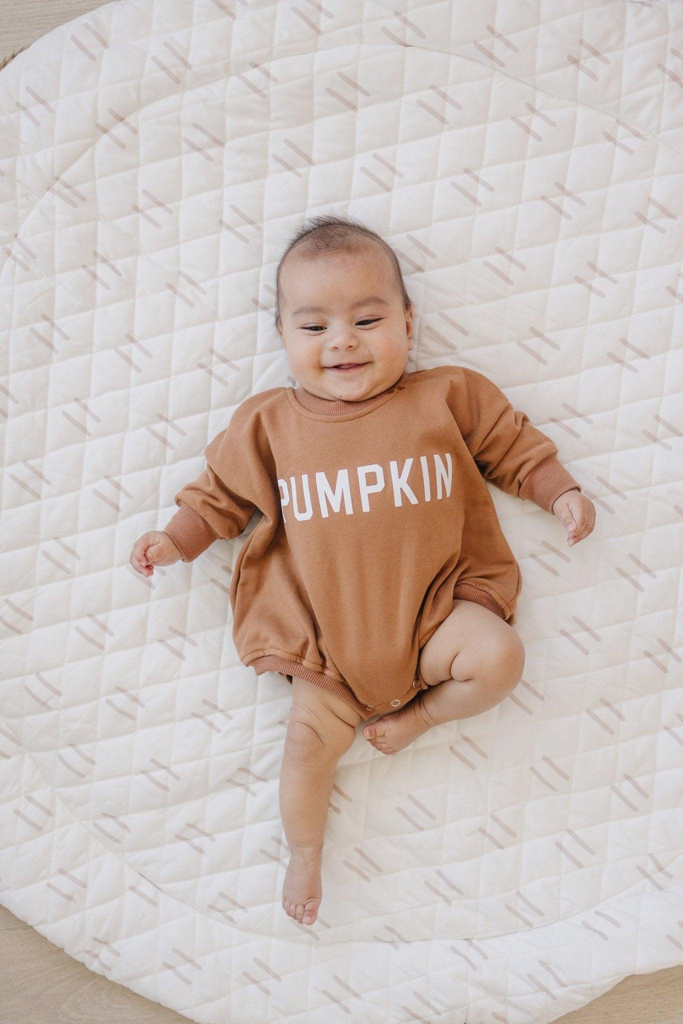 Pumpkin Sweatshirt Romper